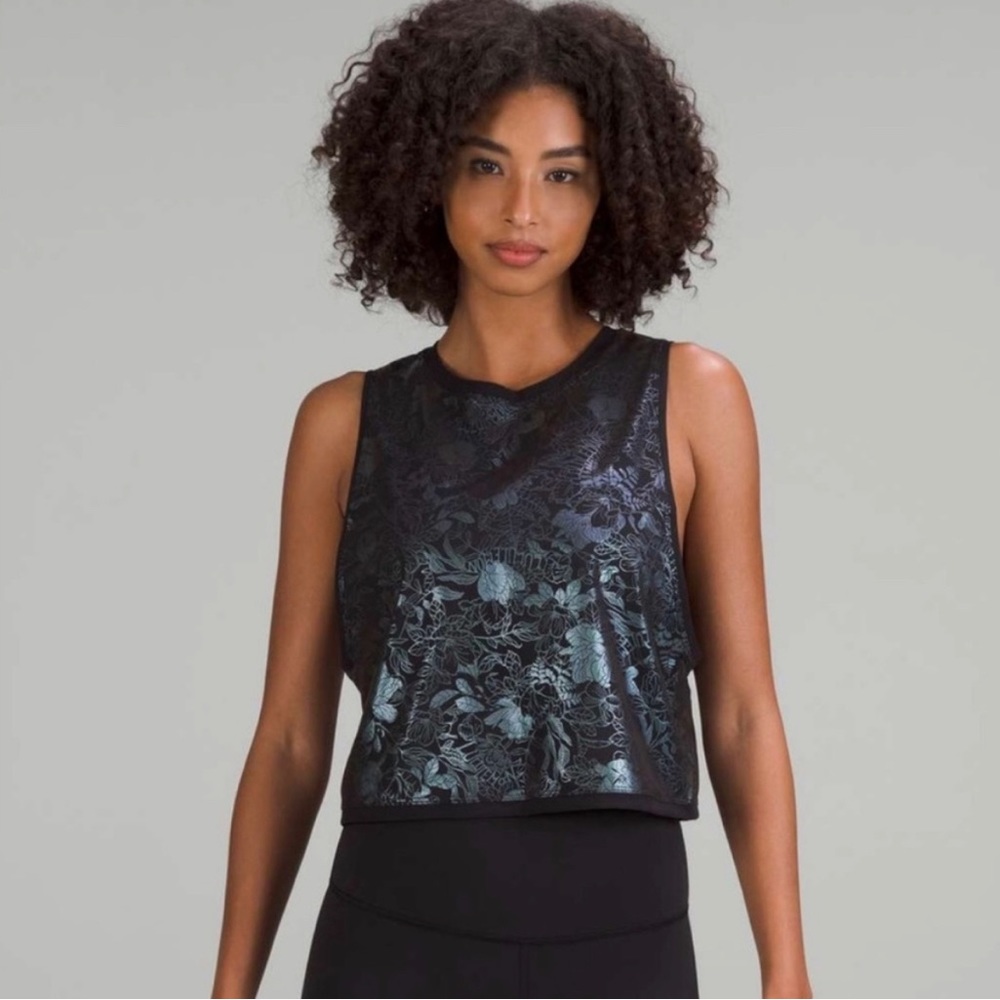 Muscle love tank top shine